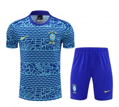 2024-25 Brazil Blue Soccer uniform-4627