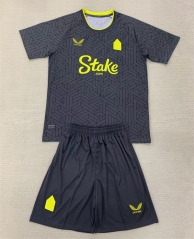 2024-25 Everton Away Black Soccer Uniform-AY