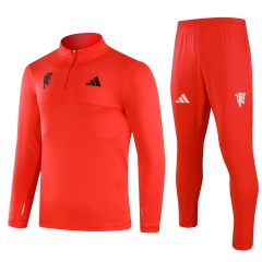 （s-3xl）2024-2025 Manchester United Red Thailand Soccer Tracksuit-GDP