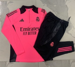 2024-2025Real Madrid Pink Thailand Soccer Tracksuit-815
