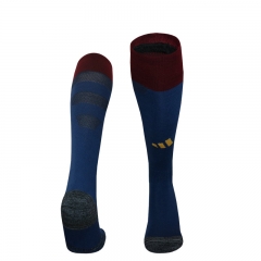 2024-2025 Roma 2nd  Away Blue Kids/Youth Thailand Soccer Socks