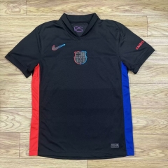 (S-4XL) (Without Sponsor) 2024-2025 Special Version Barcelona Black Thailand Soccer Jersey AAA-7209