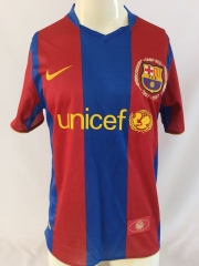 Retro Version 07-08 Barcelona Home Red&Blue Thailand Soccer Jersey AAA-503