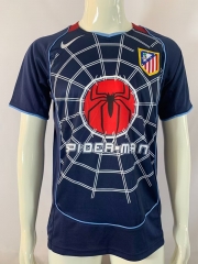 Retro Version 04-05 Atletico Madrid Away Royal Blue Thailand Soccer Jersey AAA-503