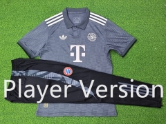 Player version 2024-2025 Bayern München Gray Thailand Soccer Tracksuit-9926