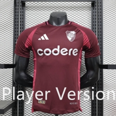 Player Version 24-25 River Plate Away Red Thailand Soccer Jersey AAA-4514