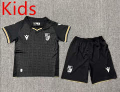 2024-2025 Vitória S.C Away Black Kid/Youth Soccer Uniform-3162