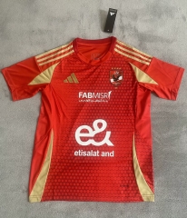 24-25  Al Ahly Home Red Thailand Soccer Jersey AAA