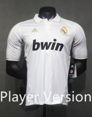Player Retro Version 11-12 Real Madrid Home White Thailand Soccer Jersey AAA-4563