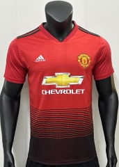 Retro Version 18-19  Manchester United Home Red Thailand Soccer Jersey AAA-c2045