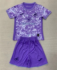 2024-25  Swansea City 2nd Away Purple Soccer Uniform-AY