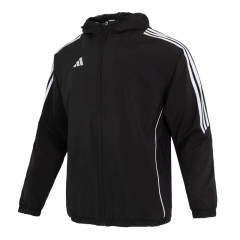2024-25  Adida s Black Thailand Wind Coat With Hat-LH