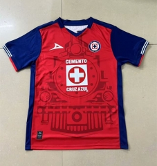 (S-4XL) 2024-2025 Special Version Cruz Azul Red Thailand Soccer Jersey AAA-9527