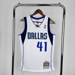 10-11 NBA Dallas Mavericks White   #41 Jersey-311