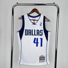10-11 NBA Dallas Mavericks White   #41 Jersey-311