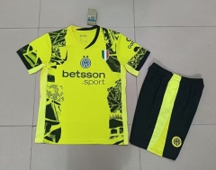 (S-4XL) 2024-2025 Inter Milan 2nd Away Yellow Soccer Uniform-718