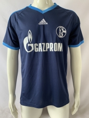 Retro Version 10-11 Schalke 04 Away Royal Blue Thailand Soccer Jersey AAA-503