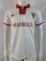 Retro Version 94-96 Sevilla Home White Thailand Soccer Jersey AAA-503