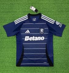 （s-4xl）2024-2025 Aston Villa 2nd Away Blue Thailand Soccer Jersey AAA-403