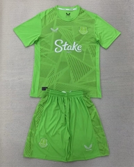 2024-25 Everton Goalkeeper Green Soccer Uniform-AY