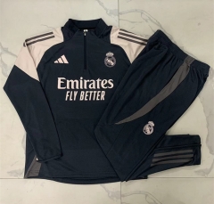 2024-2025Real Madrid Gray Thailand Soccer Tracksuit-815