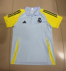 24-25 Real Madrid Gray Thailand Polo Shirt-2044