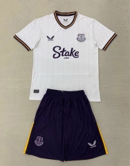 2024-25 Everton 2nd Away White Soccer Uniform-AY