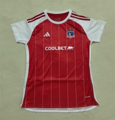 2024-2025 Colo-Colo 2nd Away Red Women Thailand Soccer Jersey AAA-2044