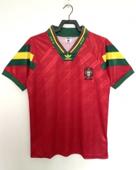 Retro Version 92-94 Portugal Away Red Thailand Soccer Jersey AAA-811
