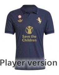 (with Sponsor )Player Version 2024-2025 Juventus 2nd Away Blue Thailand Soccer Jersey AAA-403