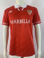 Retro Version 94-96 Sevilla Away Red Thailand Soccer Jersey AAA-503