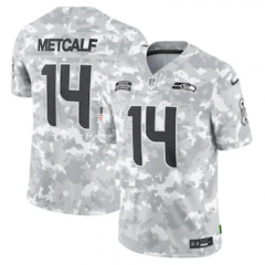2024 Seattle Seahawks Gray Salute to Service Game Rugby Shirts#14
