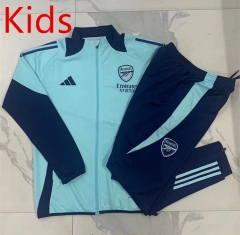 2024-25  Arsenal Light Blue Kids/Youth Soccer jacket-815