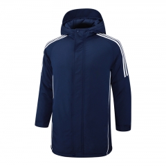 2024-2025 Royal Blue Cotton Coat With Hat-815