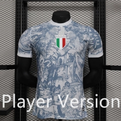 Player Version 2024-2025 Italy White Thailand  Soccer Jersey-888