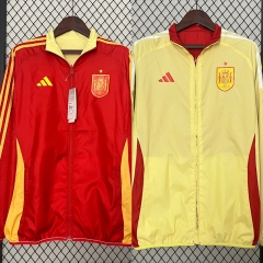 2024-2025 Spain Yellow&Red Thailand Double-Sided Wear Thailand Trench Coats-0255