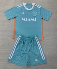 （s-3xl）2024-2025 Inter Miami CF 2nd Away Green Soccer Uniform-AY