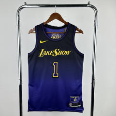 2025 City Version Los Angeles Lakers Blue #1 NBA Jersey-311