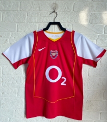 Retro Version 04-05 Arsenal Home Red Thailand Soccer Jersey AAA-1947
