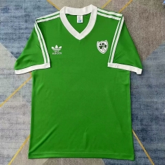 Retro Version 1986 Ireland Home Green Thailand Soccer Jersey AAA-9409