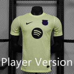 Player Version 2024-2025 Special Version Barcelona Yellow  Thailand Soccer Jersey AAA-888