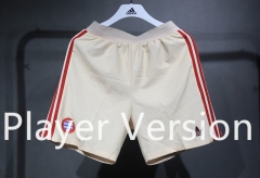 Player Version 2024-2025 Bayern München 2nd Away Beige Thailand Soccer Shorts-4563
