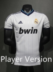 Player Version 2012-13 Retro Version Real Madrid Home White Thailand Soccer Jersey AAA-4563