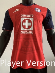 Player version 2024-2025  Cruz Azul 2nd Away  Red Thailand Soccer Jersey AAA-4952