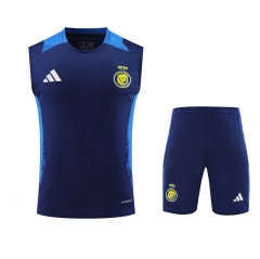 2024-25 Al-Nassr FC Blue Thailand vest Soccer Uniform-418