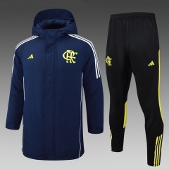 2024-2025 Flamengo Blue Cotton Coat Uniform With Hat-815