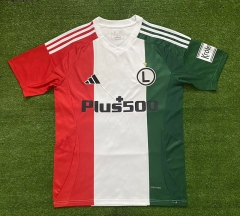 2024-2025 Legia Warszawa 3rd Away Red&White&Green Thailand Soccer Jersey AAA-416