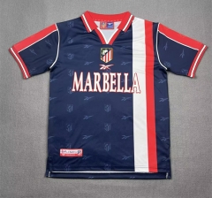 Retro Version98-99 Atletico Madrid Away Royal Blue Thailand Soccer Jersey AAA-4130