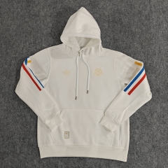 100th Anniversary Edition Colombia White Thailand Soccer Tracksuit Top With Hat-LH