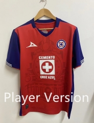Player version 2024-2025  Cruz Azul 2nd Away  Red Thailand Soccer Jersey AAA-912